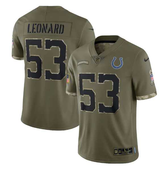 Men's Indianapolis Colts #53 Shaquille Leonard 2022 Olive Salute To Service Limited Stitched Jersey,We sell and wholesale Men's Indianapolis Colts #53 Shaquille Leonard 2022 Olive Salute To Service Limited Stitched Jersey on line form chian!